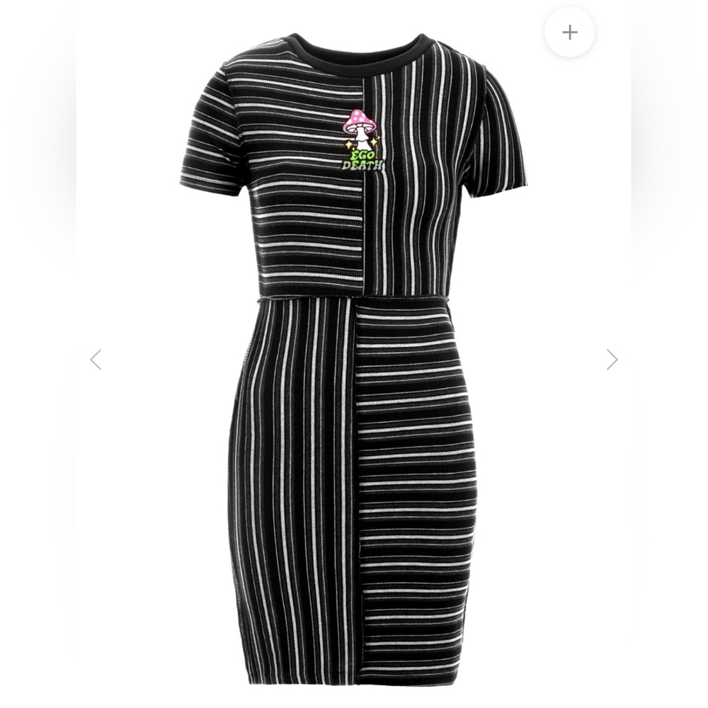 Disturbia Ego Death Striped Mini Dress